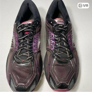 Brooks Glycerin Black and Purple Women's Athletic Running Shoes Size 9 SB-85